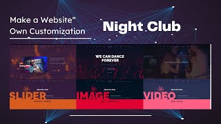 Website for Night Club, Concert and Disco | Lounge Bar, Event, Party Website Template | Miami Theme screenshot 1