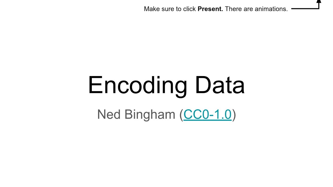 Encoding Data - YouTube