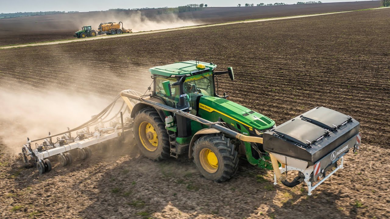 Strip Till aplikácia hnojiva 2024 | John Deere 8R 340 | Agrisem StripCat 2