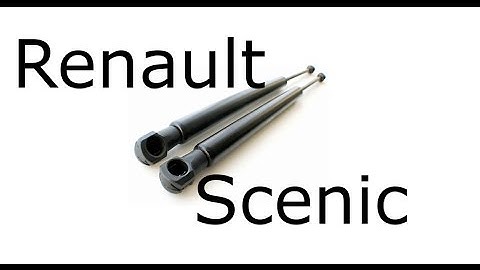 Renault scenic tailgate strut (damper) change DIY video. Broken lamp mount fix