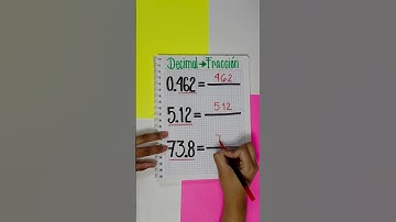 CONVERTIR DE DECIMAL A FRACCIÓN 🔥