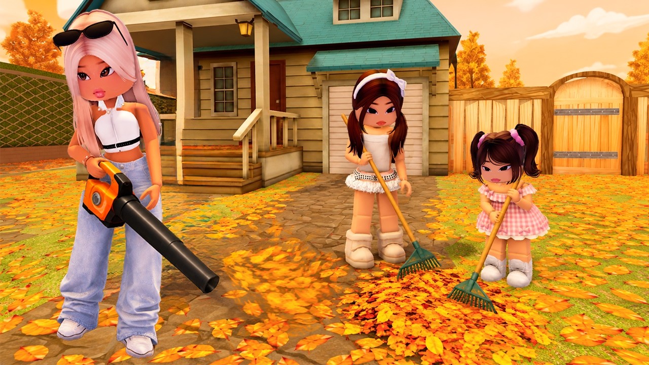 Ganamos dinero RECOGIENDO LAS HOJAS en ROBLOX 