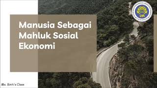 MANUSIA SEBAGAI MAHLUK SOSIAL EKONOMI-IPS KELAS 5 SD
