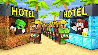 Mikey POOR vs JJ RICH Hotel Battle in Minecraft (Maizen)