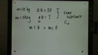 Specific Heat Capacity Calculation Example 2