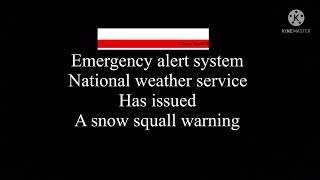 Eas snow squall warning 7/1/2021