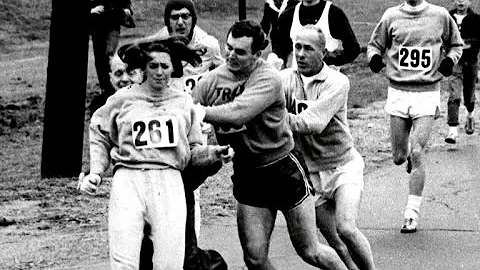 Meet the first woman to run the Boston Marathon