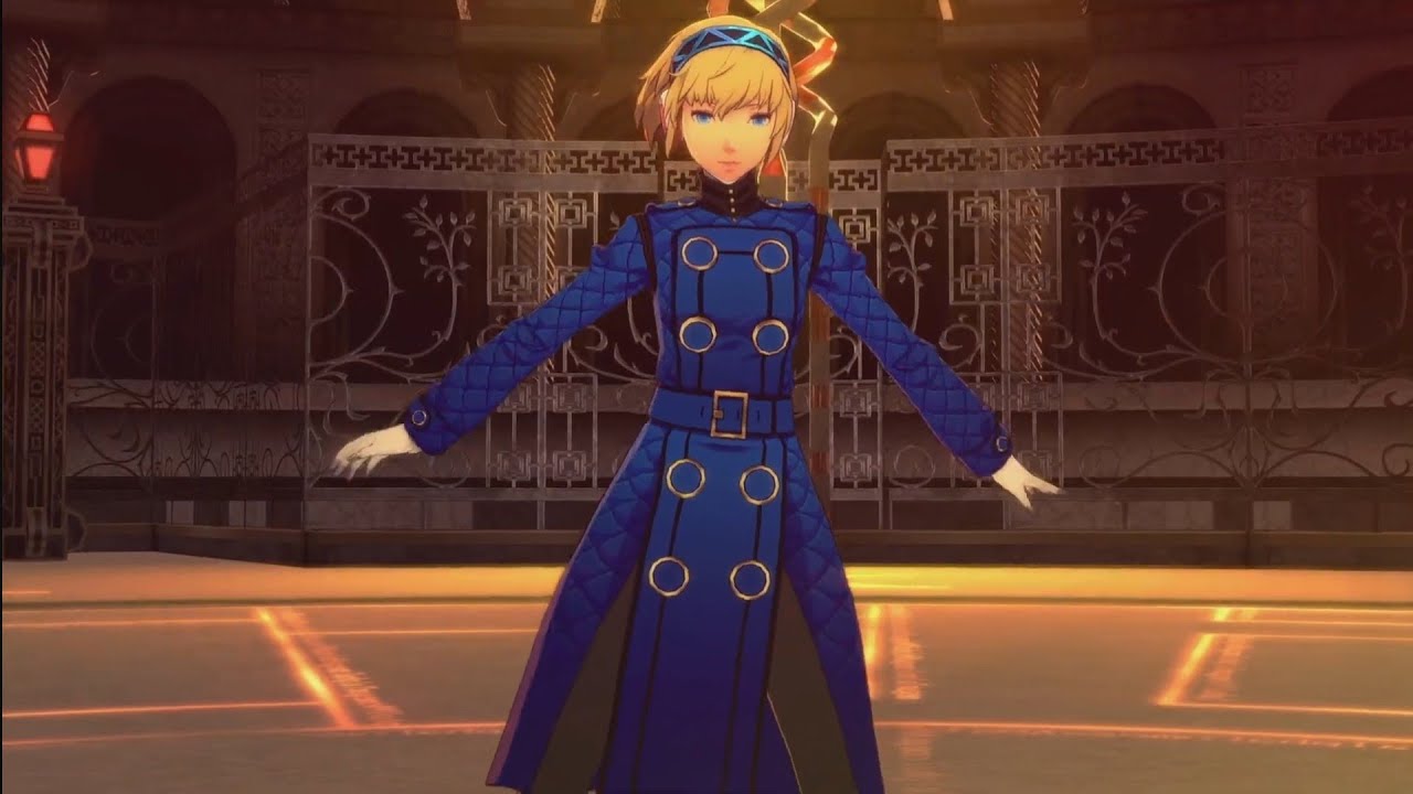 aigis blue dress Persona 3: Dancing In Moonlight: (Elizabeth) Deep Clothes (Heartful Cry) Machine washable model:jasmine Pleated Satin Asymmetric Midi Shoe Size:7.5