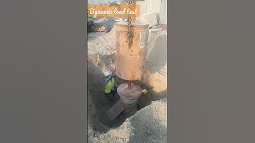 Dynamic load test on working pile