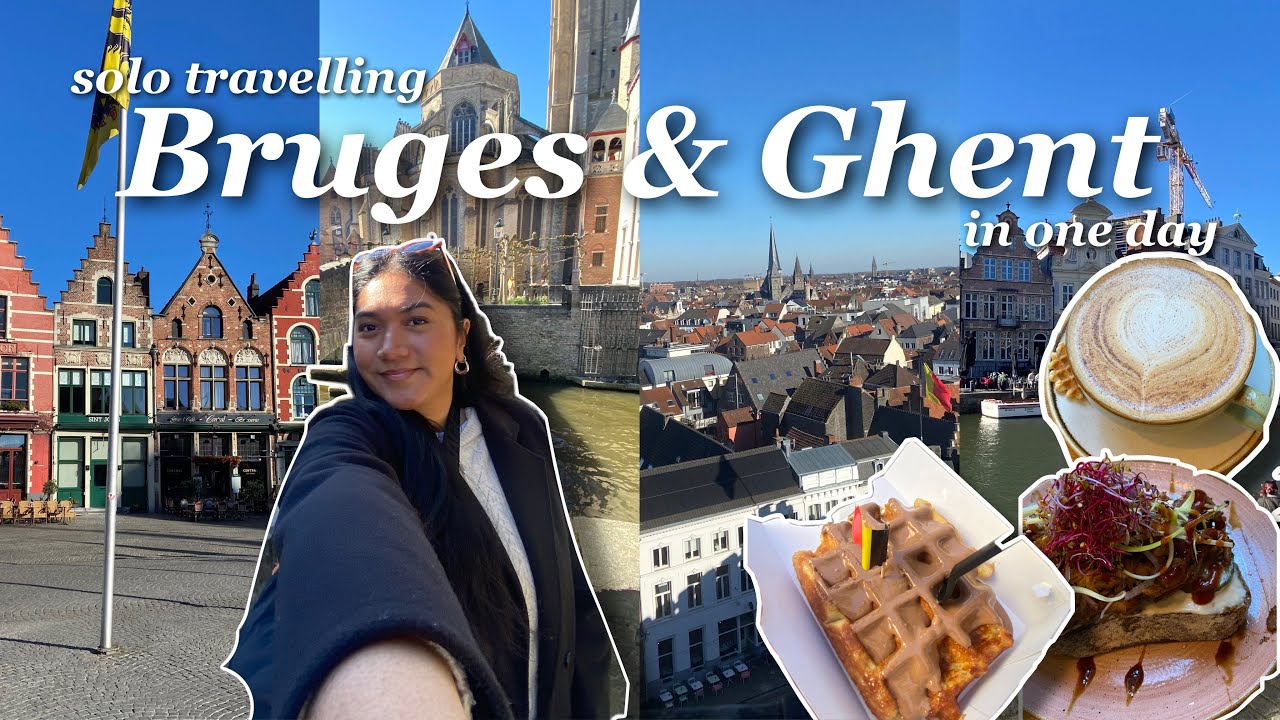 Bruges and Ghent in One Day (Belgium Solo Travel Vlog) !!!