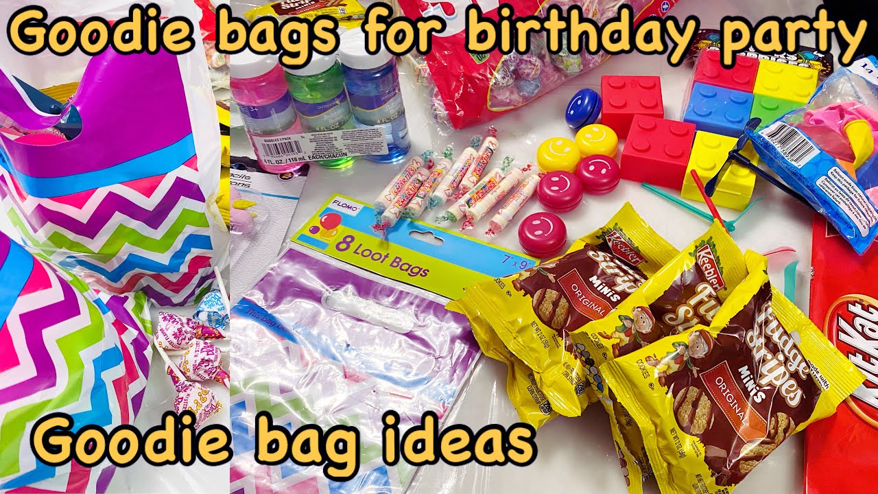 Birthday goodie bags, party favors ideas, cheap & affordable