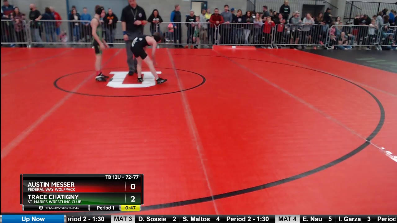 TB 12U 72-77 Trace Chatigny St. Maries Wrestling Club Vs Austin Messer ...