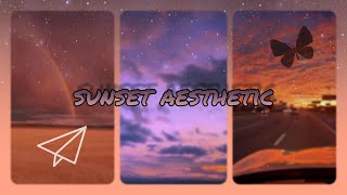 Sunset Aesthetic Tiktok Vibe Aesthetic Sky