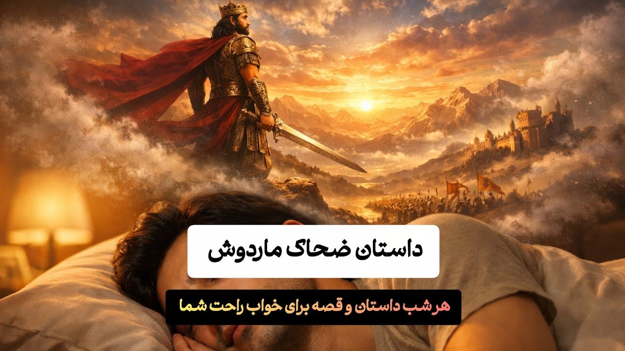 داستان ضحاک ماردوش | قصه ای زیبا از دل شاهنامه برای گوش دادن قبل از خواب | فقط گوش بده✨️🌙