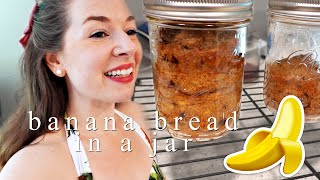 Day in my Quarantine Life 🍌 Baking Banana Bread in a Jar, Care Package Creations &amp; Volunteering!