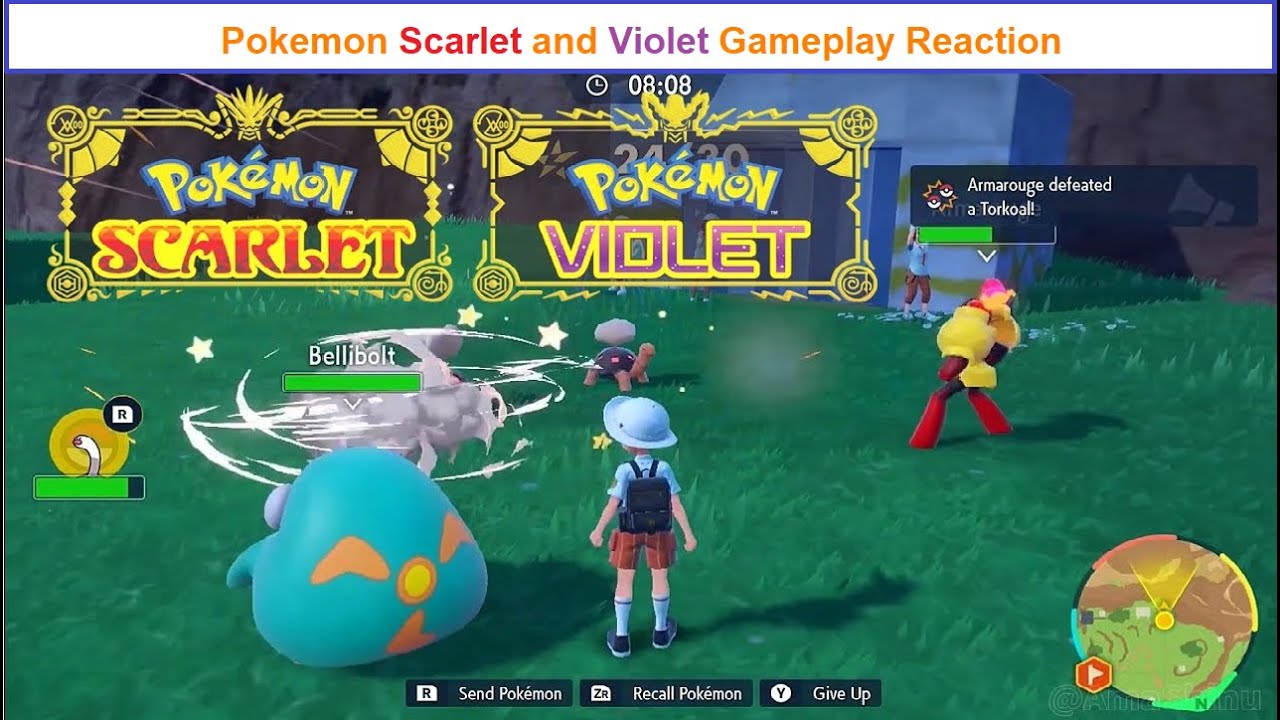 Pokemon Scarlet and Violet Gameplay Reaction - YouTube