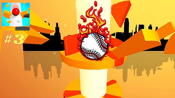 Helix Jump 3D-Horizontal Gameplay-All Levels (6-8)-MAX LEVEL Android,iOS #Shorts