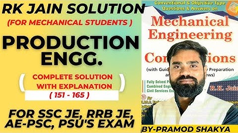 R k jain Mechanical objective solution| Production technology mcq| R k jain Production engineering