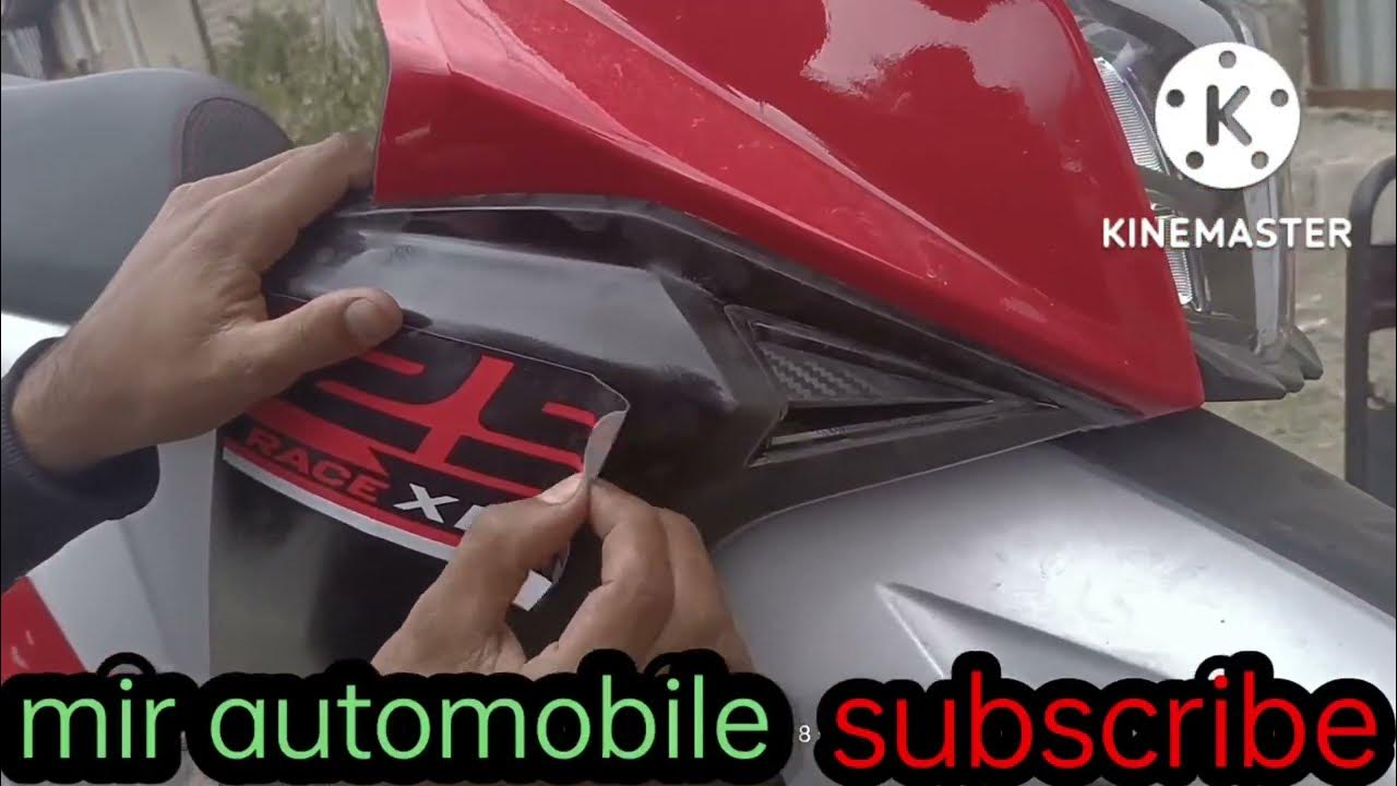 TVS Ntorq race xp side panel restore YouTube