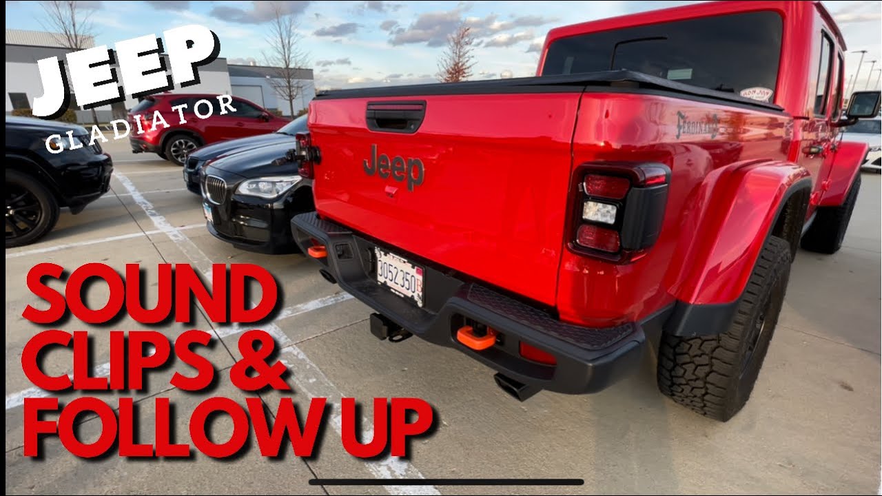 2021’ JEEP GLADIATOR MOPAR/BORLA EXHAUST SOUND CLIPS AND FOLLOW UP