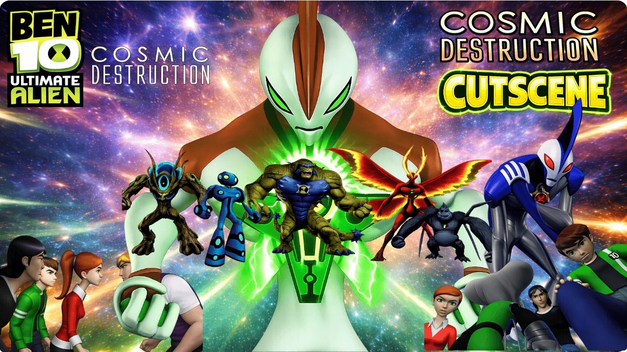 Ben 10 Ultimate alien cosmic destruction All Movie Cutscene
