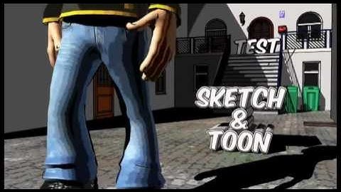 Sketch and toon Render Cinema 4D Test