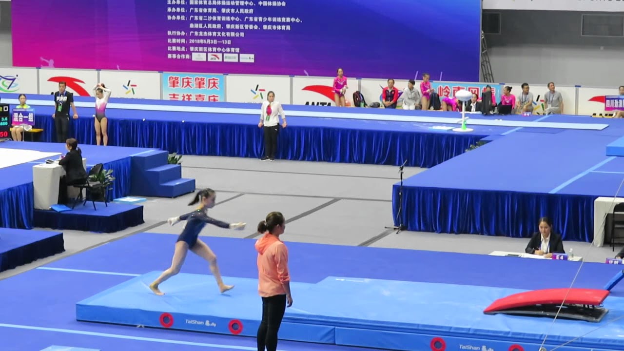 Wang Cenyu 王涔郁 - UB Qual - 2018 CHN Nationals Zhaoqing - YouTube