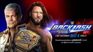 Aj styles versus Cody Rhodes at backlash 2024 theme song