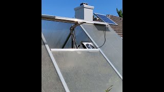 Greenhouse 12v solar powered cooling fan