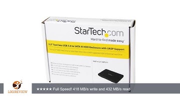 StarTech 2.5-Inch USB 3.0 External SATA III SSD Hard Drive Enclosure with UASP (S2510BPU33) |