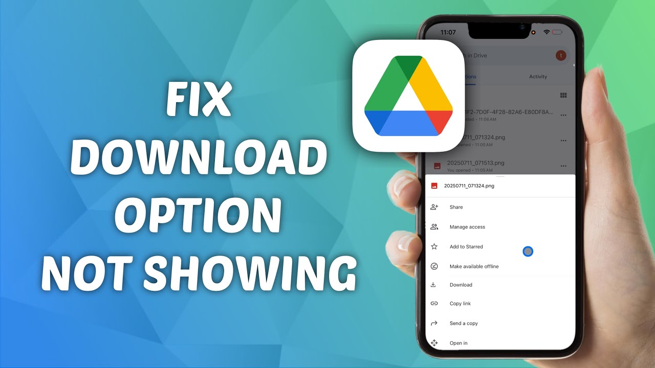How to FIX Download option Not Showing in Google Drive