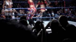 Smackdownecw In Manila Divas Match Entrance Melina Split