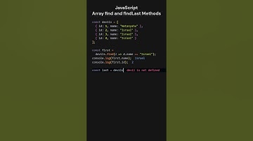 How to Use Array find and findLast Methods in JavaScript