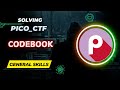 picoCTF Codebook Challenge Walkthrough 🔑 | Master Your General Skills