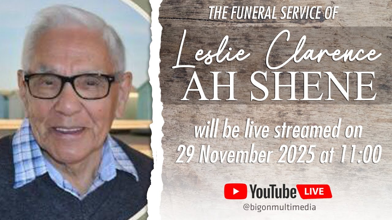 The Funeral Service For Leslie Clarence Ah Shene