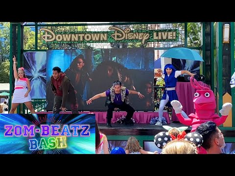 "Zombies 3" Zom-Beatz Bash pep rally FIRST SHOW at Downtown Disney