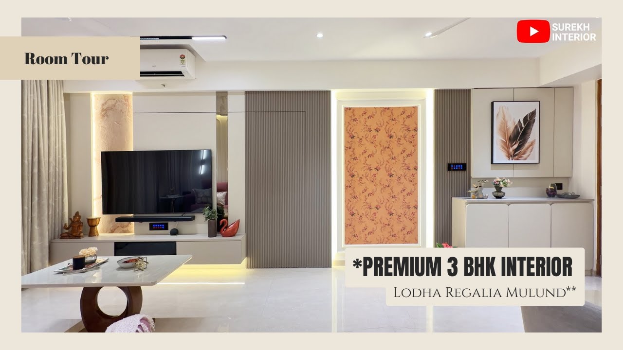 Luxury 3 BHK Interior Design Tour | Lodha Regalia Mulund | Premium Home by Surekh Interior