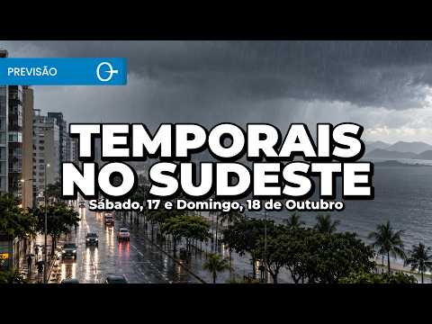 Chuva forte no Sudeste e na Bahia: veja a previsão para sábado e domingo