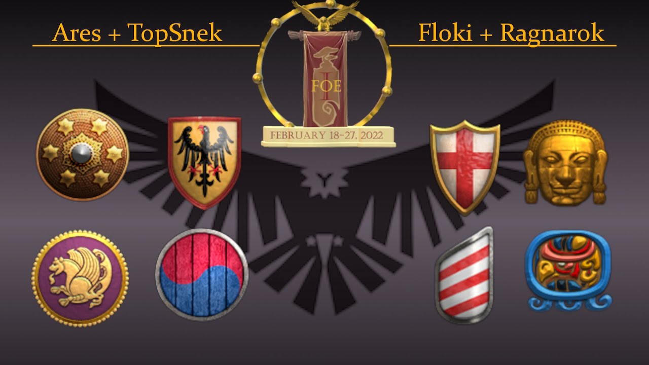 Faith of Empires 1 - Round 1 - Ares Daemonicus & TopSnek VS Floki & Ragnarok