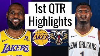 LA Lakers vs New Orleans Pelicans Full Highlights 1st QTR | Apr 14 | NBA Regular Season 2024