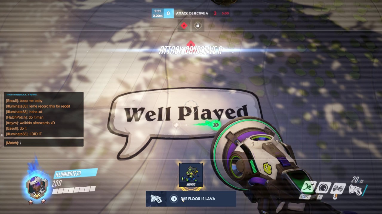 When the whole team leaves in a competitive Overwatch match (Masters tier)