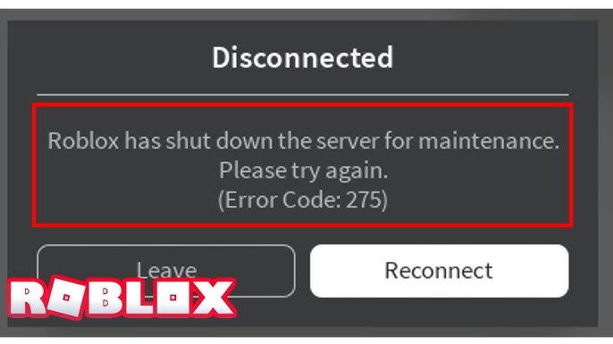 Resolve Roblox Error Code 275 Easy 2024