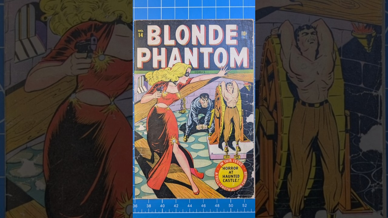 Before & After: Blonde Phantom Comic Conservation