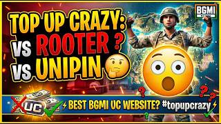 Top up crazy vs Rooter vs UniPin ⚡ Best BGMI UC Website? #topupcrazy screenshot 5
