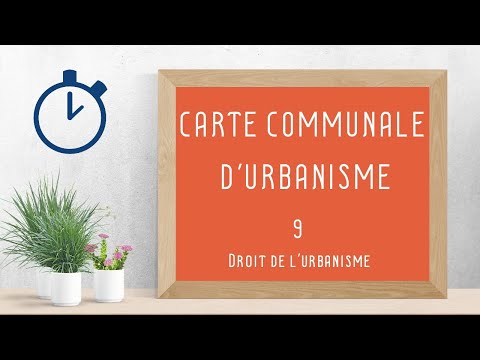 Carte Communale d'Urbanisme : [ Droit de l'urbanisme 9/ 14 ]