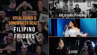 Filipino Fridays #006: Vocal Coach & Songwriter React REO Brothers, Jona Viray & Jaya