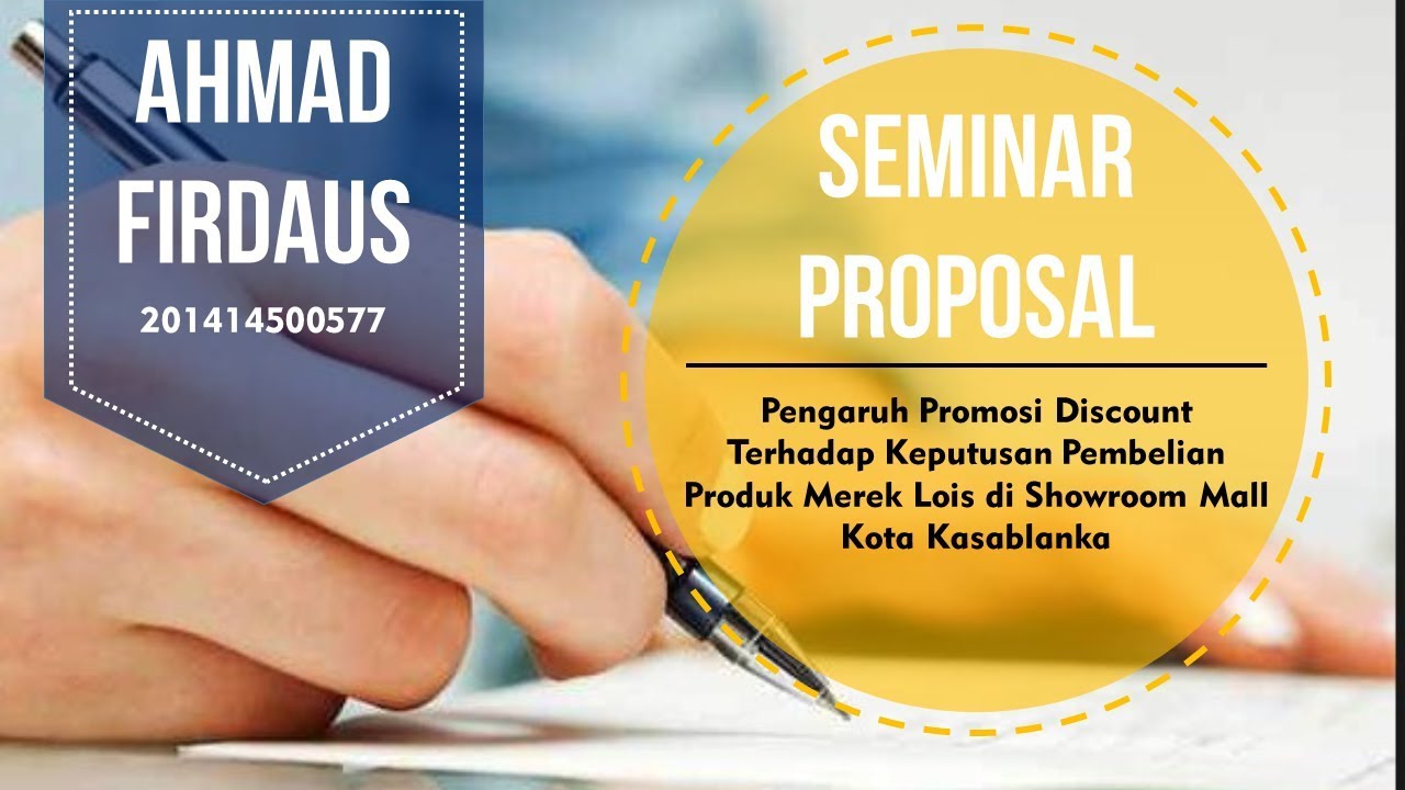 Contoh Presentasi Seminar Proposal Menarik YouTube