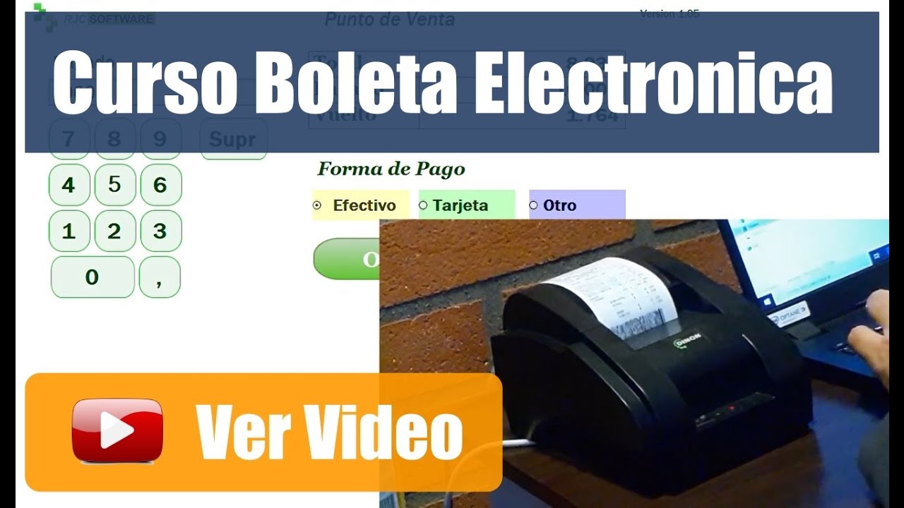 Curso Online Boleta Electronica de Rjc Software - YouTube