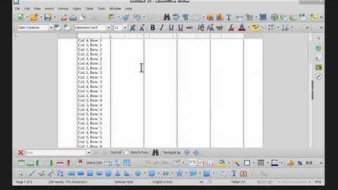 Transferring  LibreOffice Calc Data To A LibreOffice Writer Table