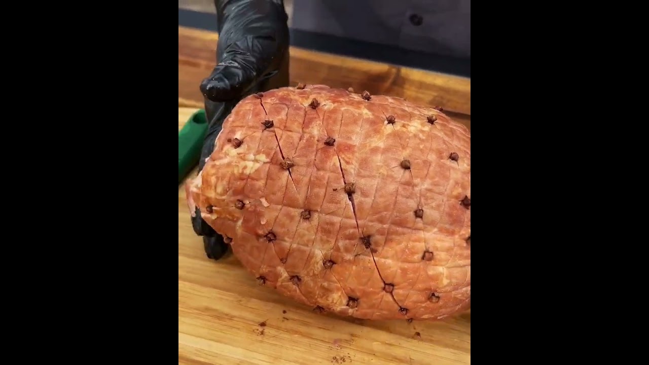 Glazed, Smoked Ham on the Big Green Egg | Video Recipe